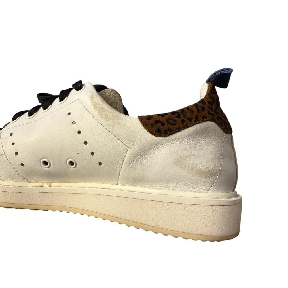 Golden Goose Starter Sneaker Brown Leopard Print Heel Tab Women size 38 US 8 - Picture 7 of 10